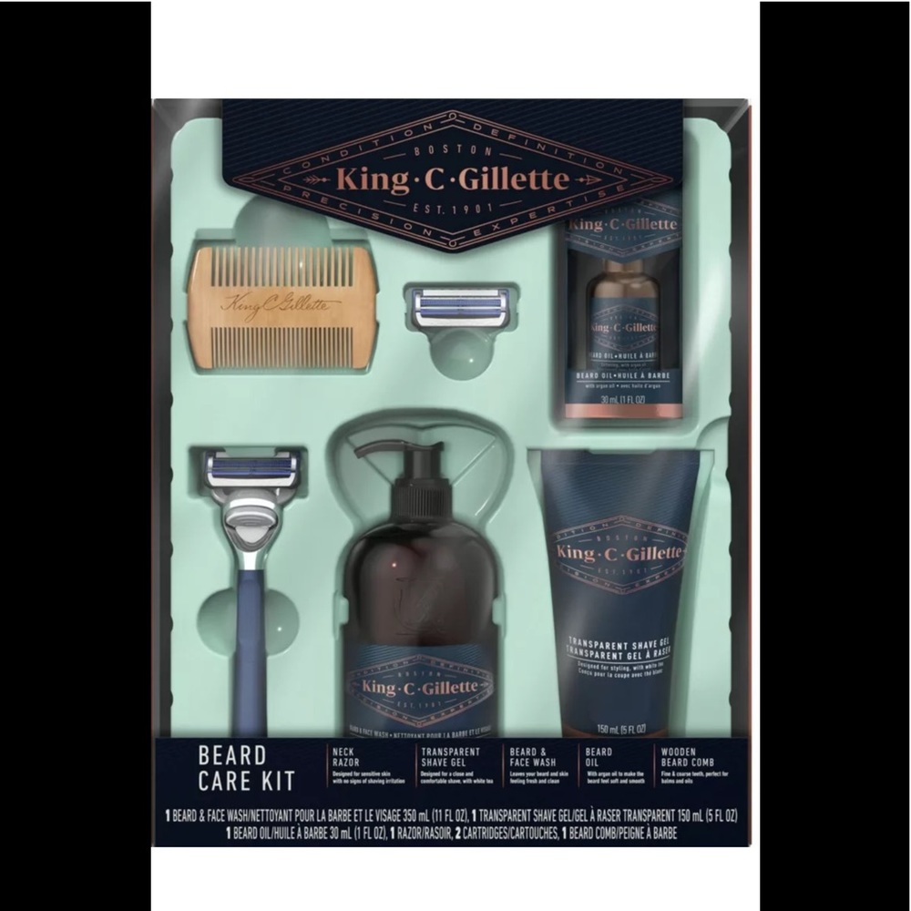 Gillette King C. Shave Care for Men Beard Care Kit